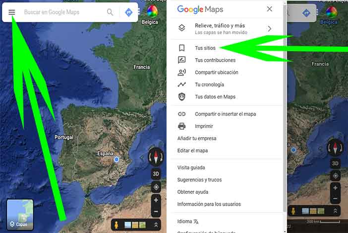 como hacer una ruta en google maps con varias paradas